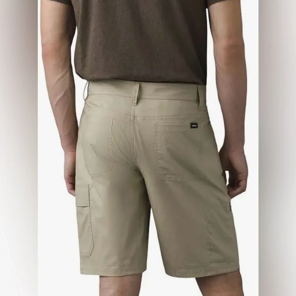 NWT Prana Men’s Double Peak Short Sz 34 10” inseam Sandbar Khaki UPF 50+